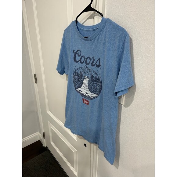 Sonoma Goods For Life Coors Banquet Beer Mountain T-Shirt Blue Sz Medium Basic - Picture 3 of 8